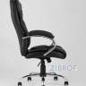 TopChairs President офисное черное в обивке из экокожи, механизм качания и регулировки Top Gun в Москве и РФ