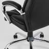 TopChairs President офисное черное в обивке из экокожи, механизм качания и регулировки Top Gun в Москве и РФ