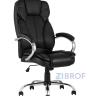 TopChairs President офисное черное в обивке из экокожи, механизм качания и регулировки Top Gun в Москве и РФ