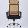Компьютерное кресло TopChairs Style офисное оранжевое в обивке с сеткой, регулировка по высоте и механизм качания To в Москве и РФ