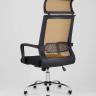 Компьютерное кресло TopChairs Style офисное оранжевое в обивке с сеткой, регулировка по высоте и механизм качания To в Москве и РФ