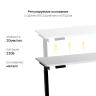 Стол с регулировкой высоты E6 черный/ЛДСП белый, 140x60 в Москве и РФ