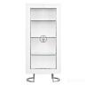 Витрина Garda Decor белая с хром GD-VI003 в Москве и РФ
