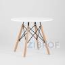 Комплект мебели детский стол Eames белый, 3 стула голубые в Москве и РФ