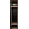 GD-10024/1-3 Шкаф Alto пенал c вешалкой,цвет дуб Урбан Кофеный, дверцы стекло(тонир) 50*57*228.5см в Москве и РФ