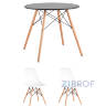 Eames D80 черный, 2 стула Eames DSW белые в Москве и РФ