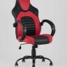 Игровое кресло компьютерное TopChairs Racer Midi черно-красное геймерское в Москве и РФ