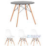 Eames D80 черный, 3 стула Eames DSW белые в Москве и РФ