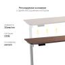 Стол с регулировкой высоты E6 серый/ЛДСП коричневый дуб, 120x60 в Москве и РФ