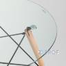 Eames D80 стол стеклянный, 4 стула Eames DSW белые в Москве и РФ