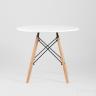 Стол Eames DSW детский белый, ножки массив бука в Москве и РФ