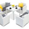 Стол B:rattan Dallas 800*800мм, белый в Москве и РФ