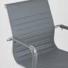 Компьютерное кресло TopChairs City S офисное серое, обивка экокожа, механизм качания и регулировки по высоте в Москве и РФ