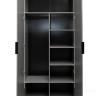 GD-10013/2-6 Шкаф Alto двухд с полками, цвет серый Кобальт, фасад глухой 100*57*228.5см в Москве и РФ