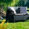 Комплект мебели Corfu Russia Love Seat (2х мест.диван), графит в Москве и РФ